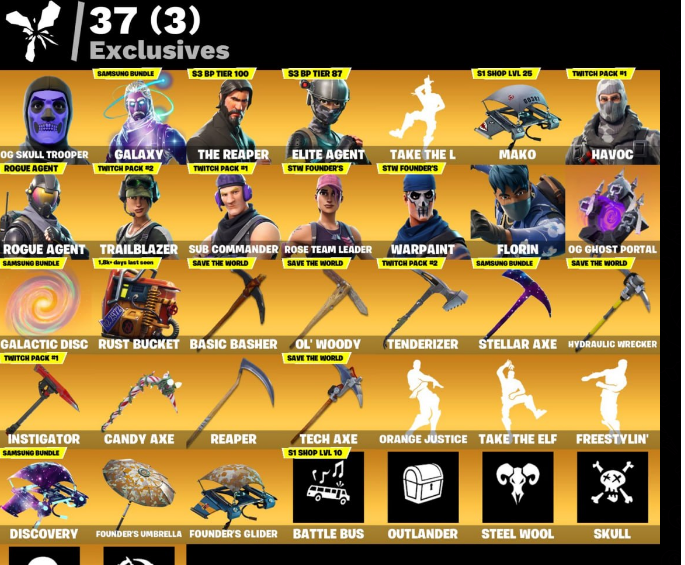 OG Purple skull trooper account